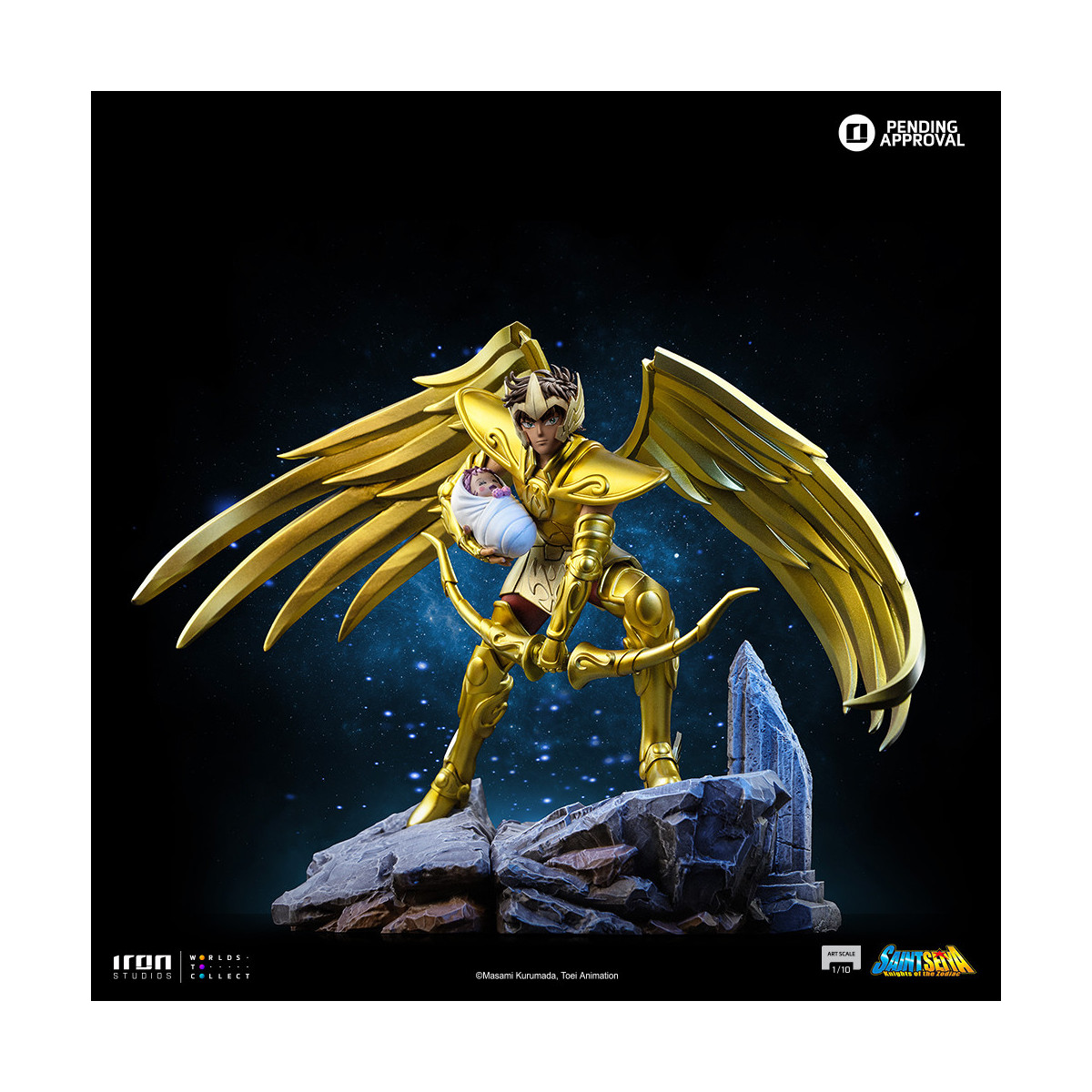 Iron Studios - Saint Seiya - Sagitario Aiolos Art Escala 1/10 - Caballeros del Zodiaco