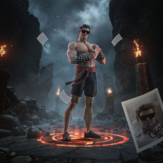Iron Studios - Mortal Kombat - Johnny Cage Arte Escala 1/10