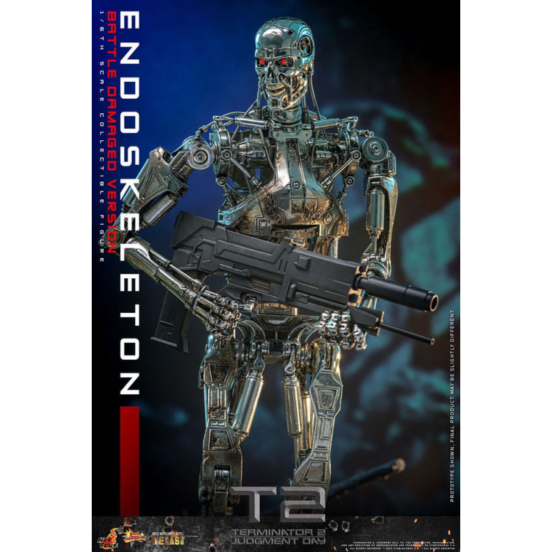 Hot Toys - Terminator 2: Judgment Day MMS 1/6 - Endoskeleton (Battle Damaged Version) Die cast MMS840D77