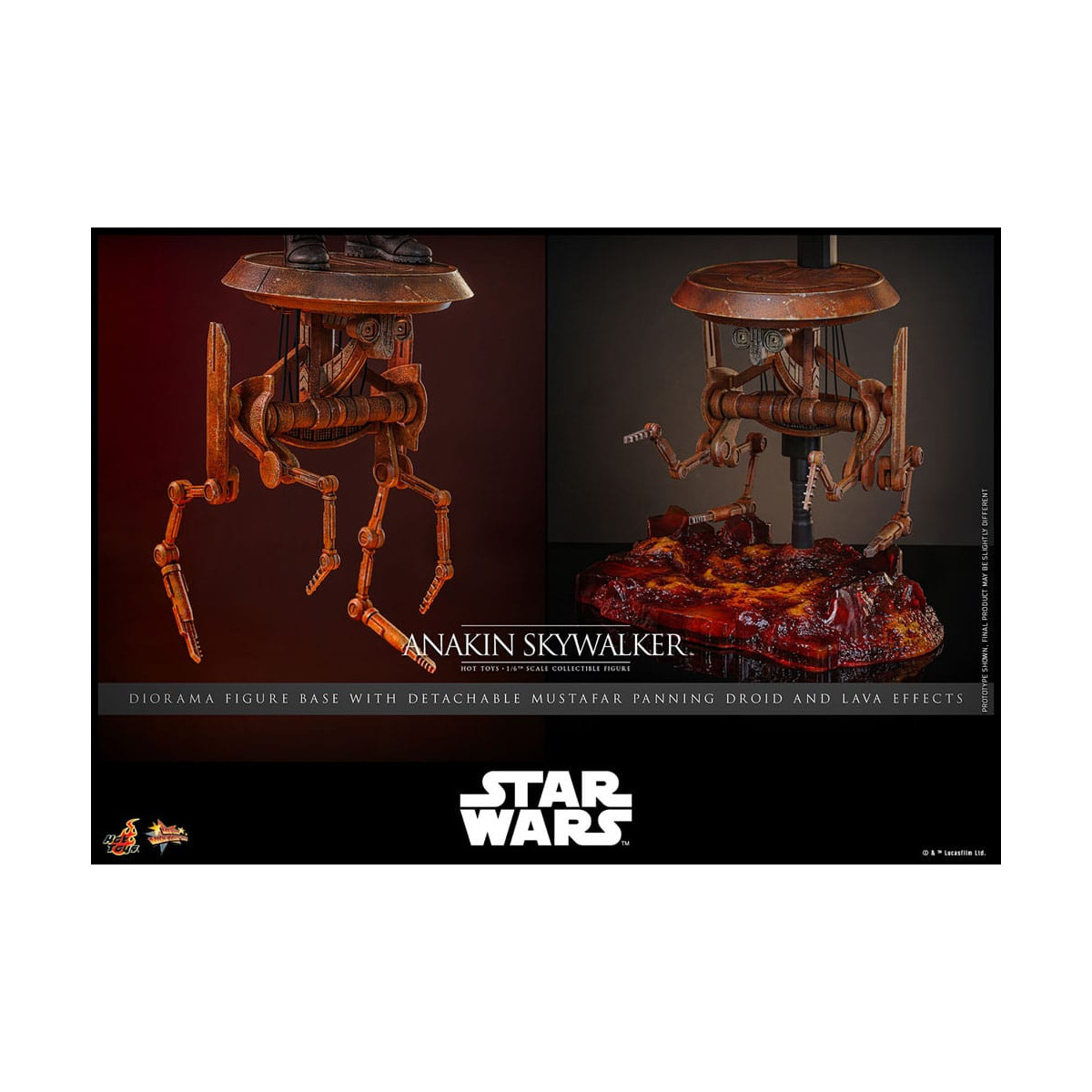 Hot toys Star Wars: Anakin Skywalker MMS839 1/6 - Episodio III: La venganza de los Sith