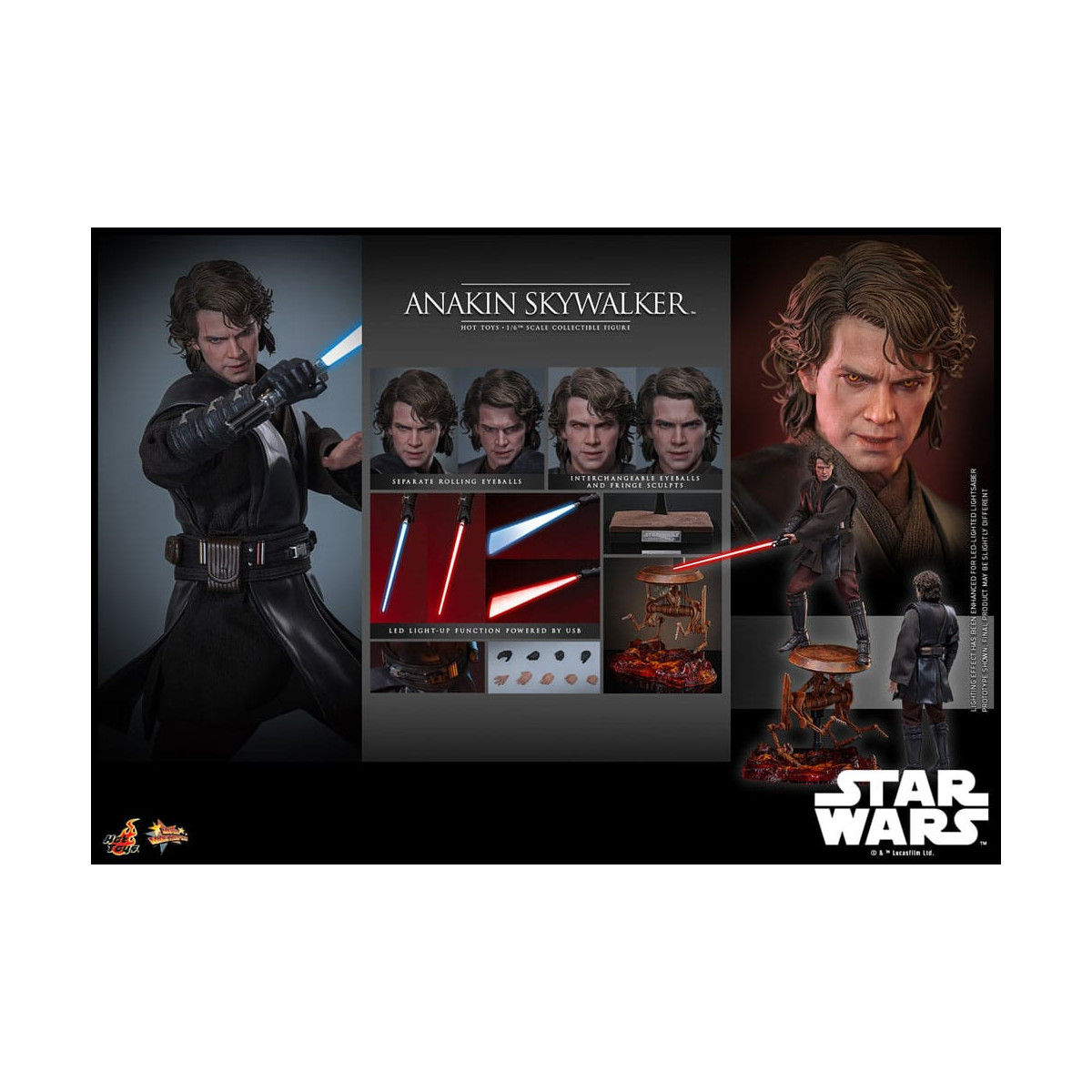 Hot toys Star Wars: Anakin Skywalker MMS839 1/6 - Episodio III: La venganza de los Sith