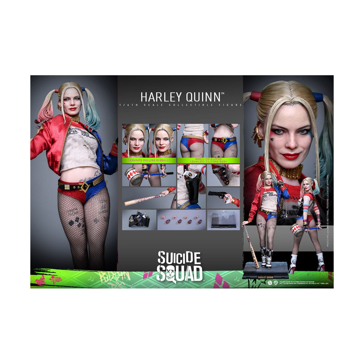 Hot Toys Escuadrón Suicida FIgurine 1/6 Harley Quinn | Figura Coleccionista