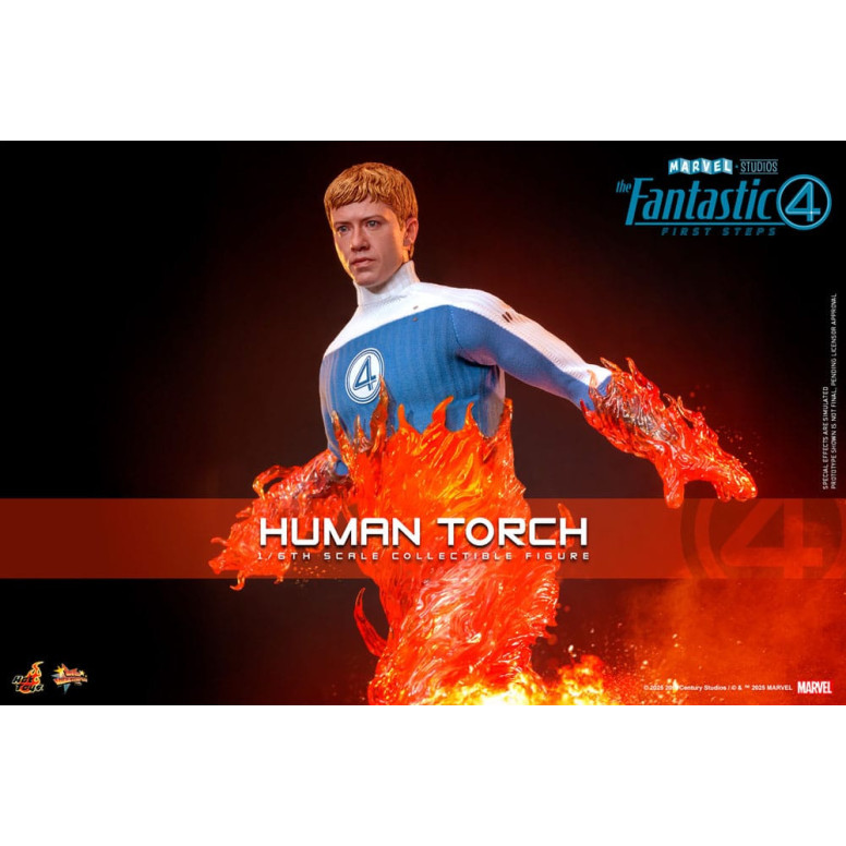 Hot Toys Marvel - Fantastic Four: First Steps - Antorcha Humana MMS 1/6 - Johnny Storm