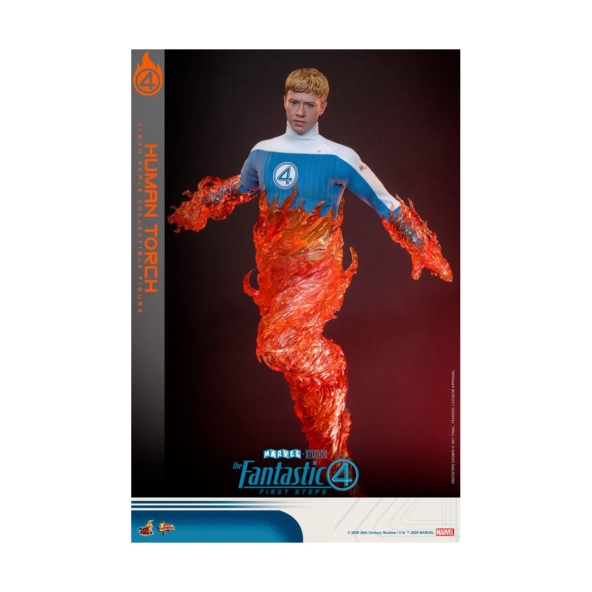 Hot Toys Marvel - Fantastic Four: First Steps - Antorcha Humana MMS 1/6 - Johnny Storm