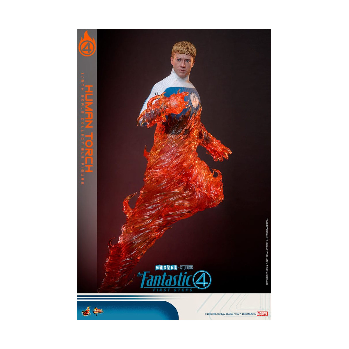 Hot Toys Marvel - Fantastic Four: First Steps - Antorcha Humana MMS 1/6 - Johnny Storm