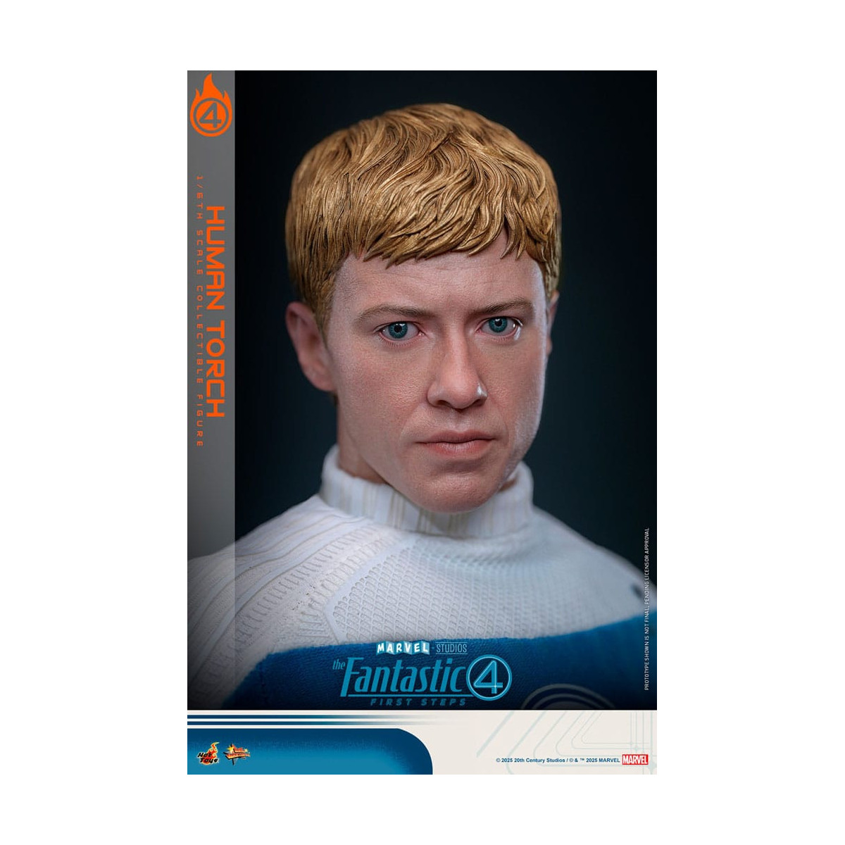 Hot Toys Marvel - Fantastic Four: First Steps - Antorcha Humana MMS 1/6 - Johnny Storm