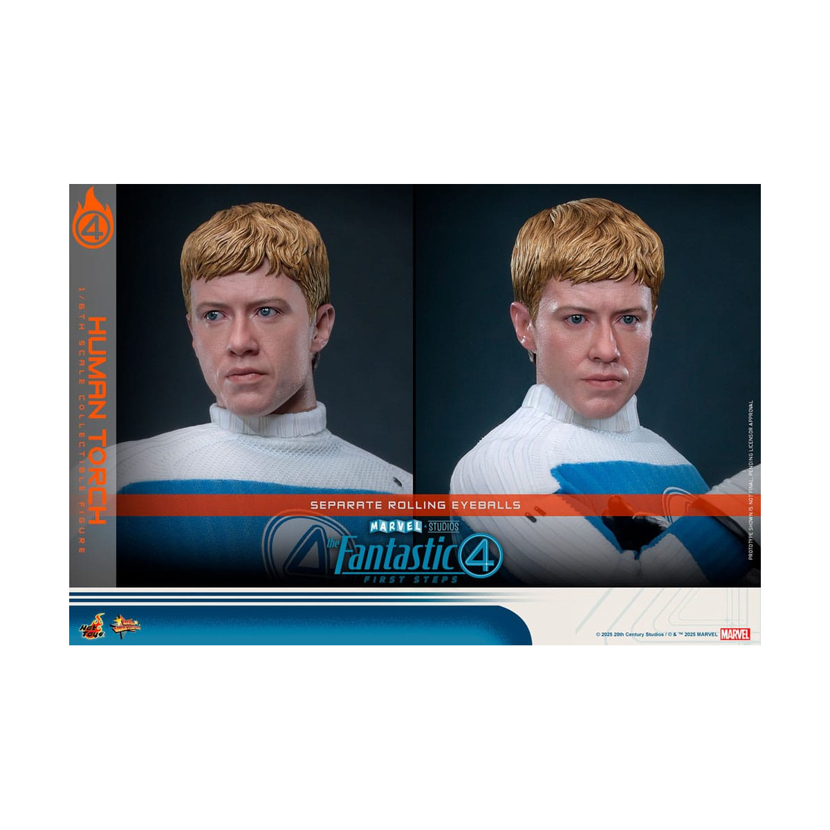 Hot Toys Marvel - Fantastic Four: First Steps - Antorcha Humana MMS 1/6 - Johnny Storm