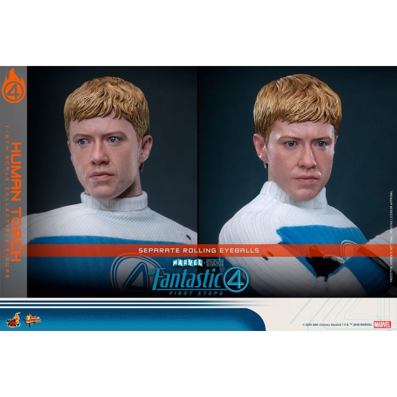 Hot Toys Marvel - Fantastic Four: First Steps - Antorcha Humana MMS 1/6 - Johnny Storm