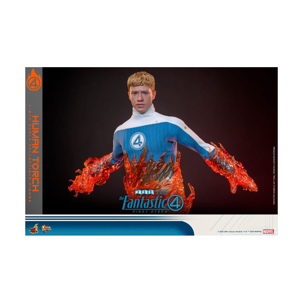 Hot Toys Marvel - Fantastic Four: First Steps - Antorcha Humana MMS 1/6 - Johnny Storm