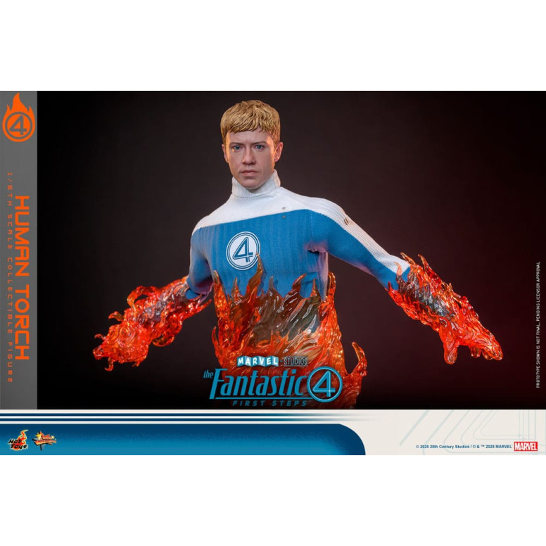 Hot Toys Marvel - Fantastic Four: First Steps - Antorcha Humana MMS 1/6 - Johnny Storm