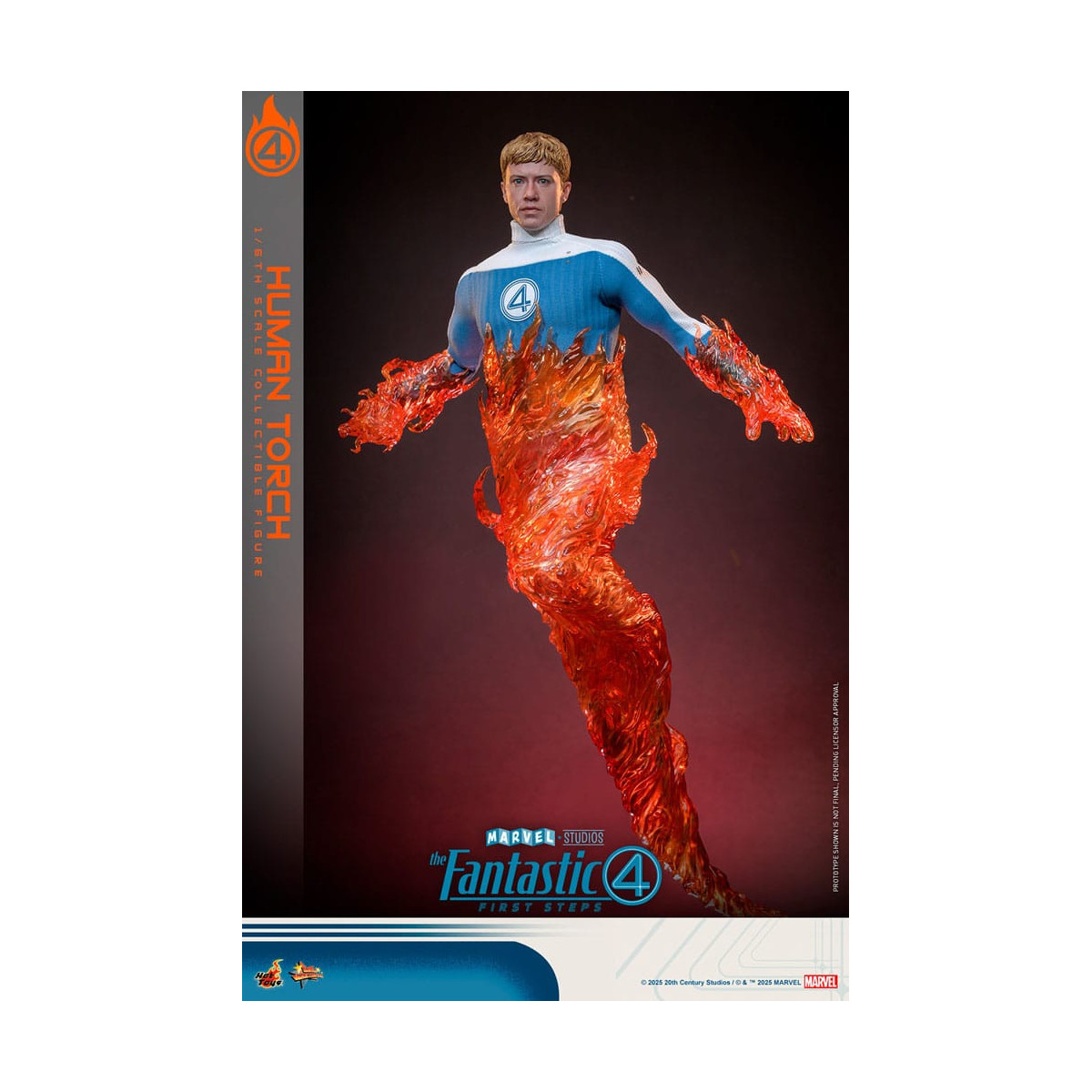 Hot Toys Marvel - Fantastic Four: First Steps - Antorcha Humana MMS 1/6 - Johnny Storm