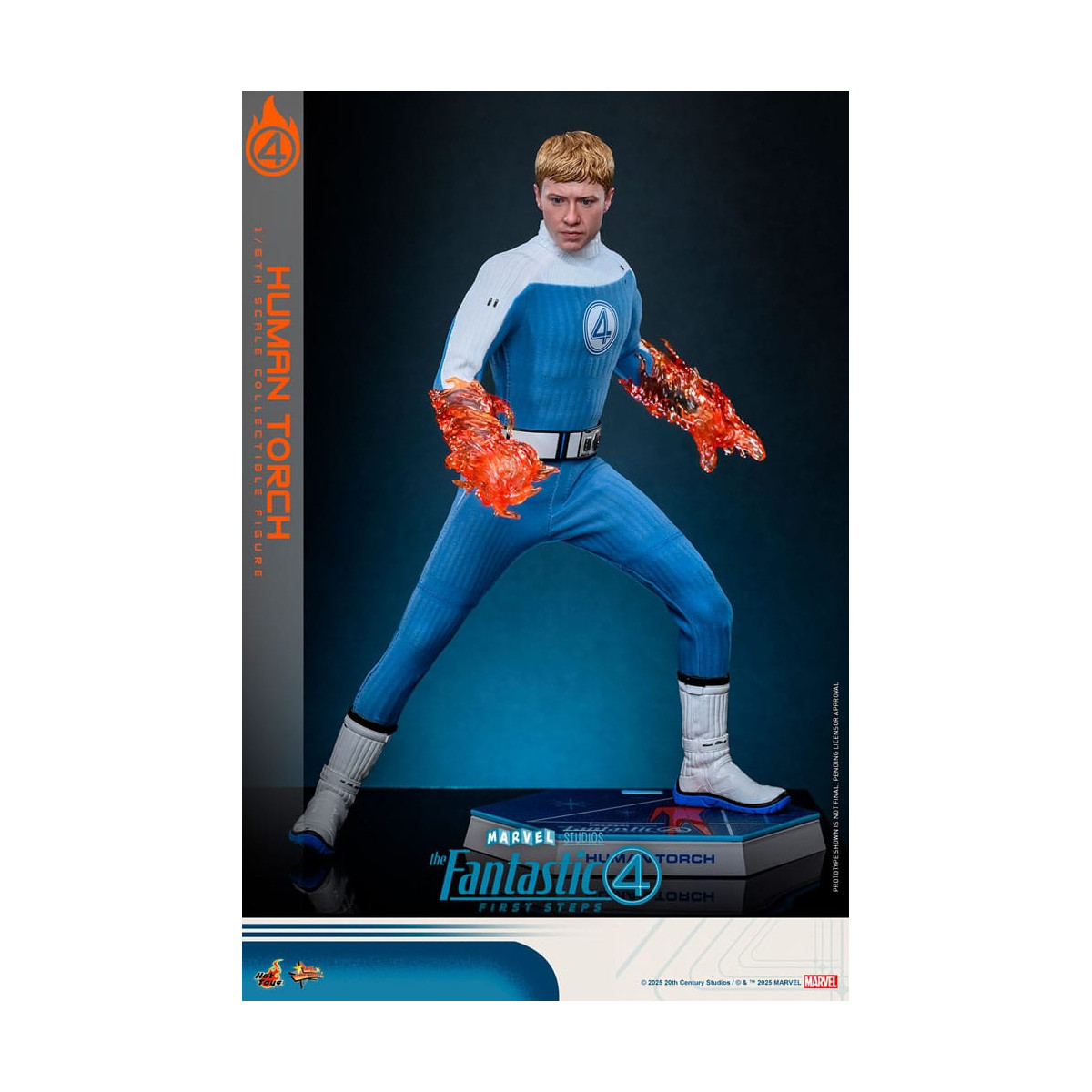Hot Toys Marvel - Fantastic Four: First Steps - Antorcha Humana MMS 1/6 - Johnny Storm