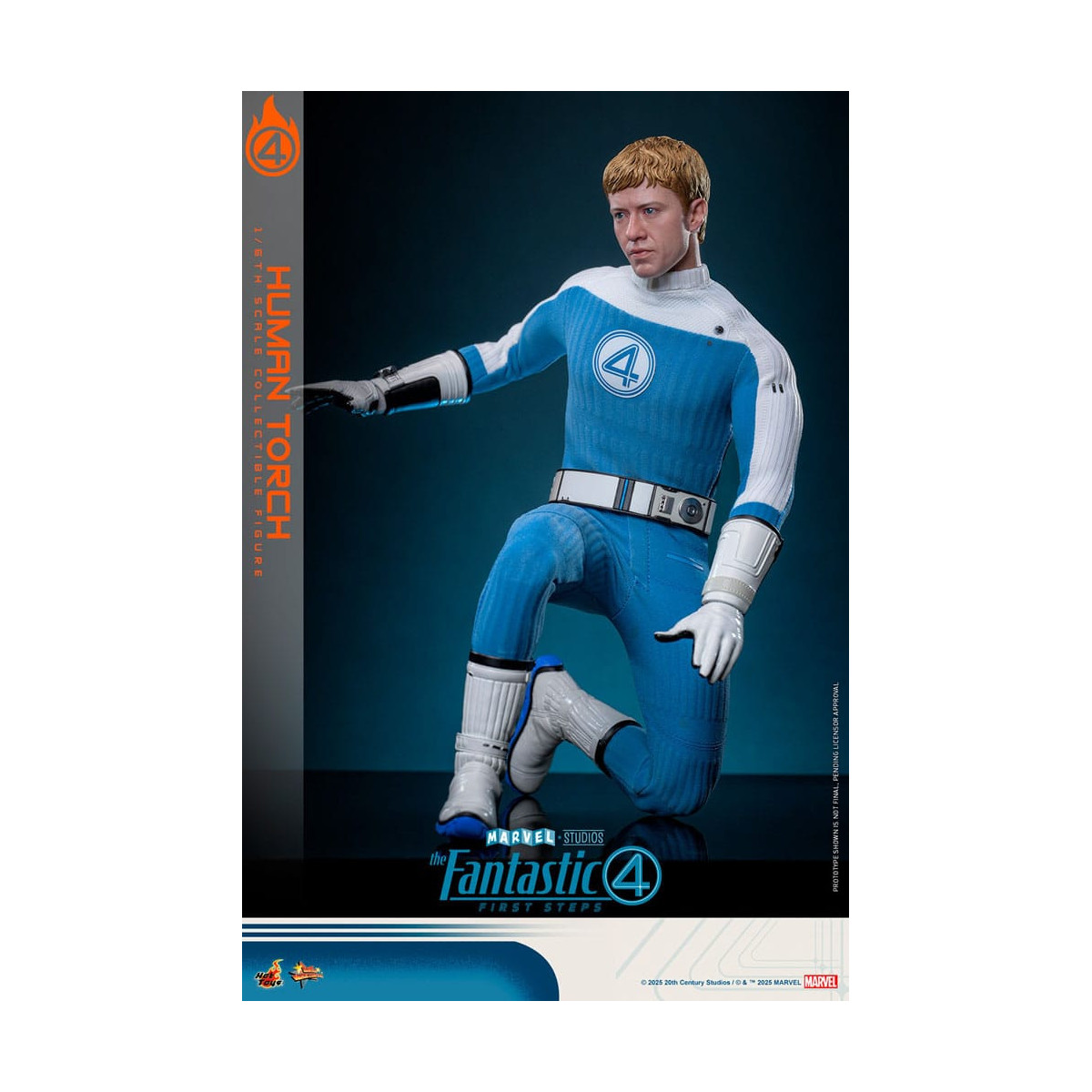 Hot Toys Marvel - Fantastic Four: First Steps - Antorcha Humana MMS 1/6 - Johnny Storm