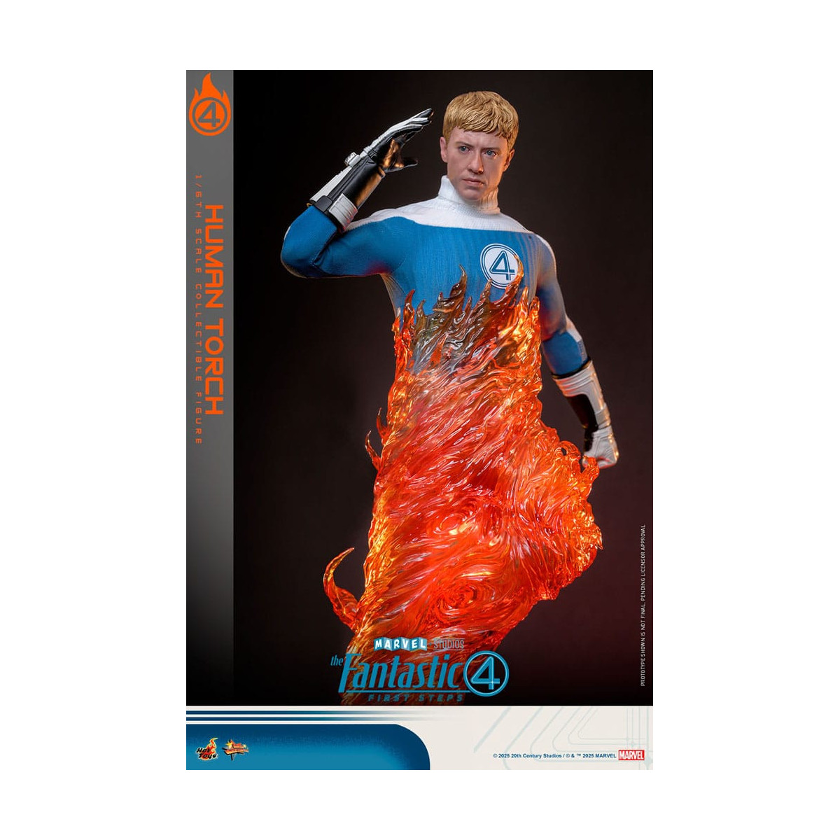 Hot Toys Marvel - Fantastic Four: First Steps - Antorcha Humana MMS 1/6 - Johnny Storm