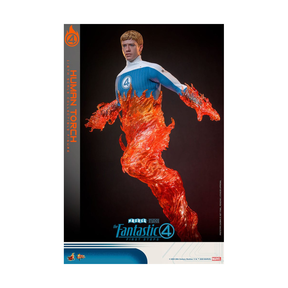 Hot Toys Marvel - Fantastic Four: First Steps - Antorcha Humana MMS 1/6 - Johnny Storm