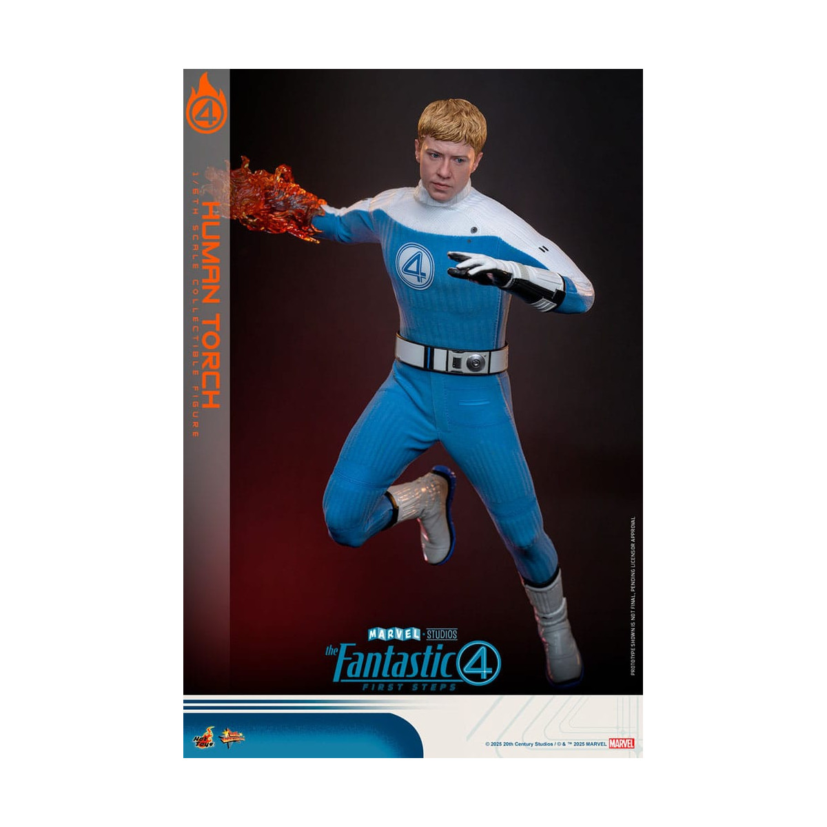 Hot Toys Marvel - Fantastic Four: First Steps - Antorcha Humana MMS 1/6 - Johnny Storm