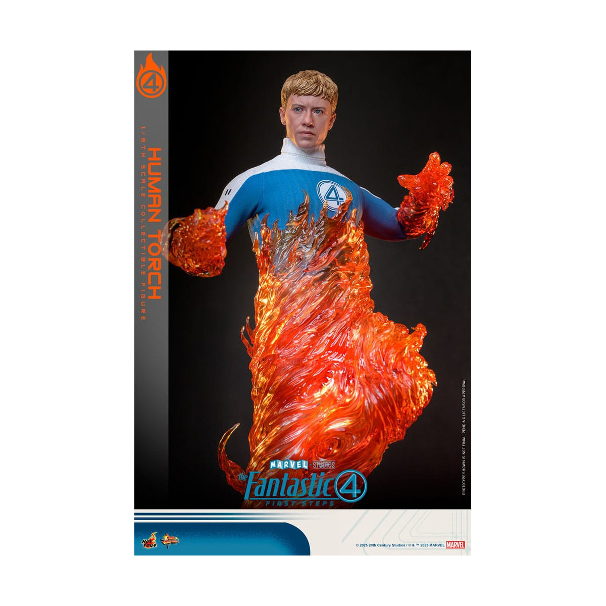Hot Toys Marvel - Fantastic Four: First Steps - Antorcha Humana MMS 1/6 - Johnny Storm