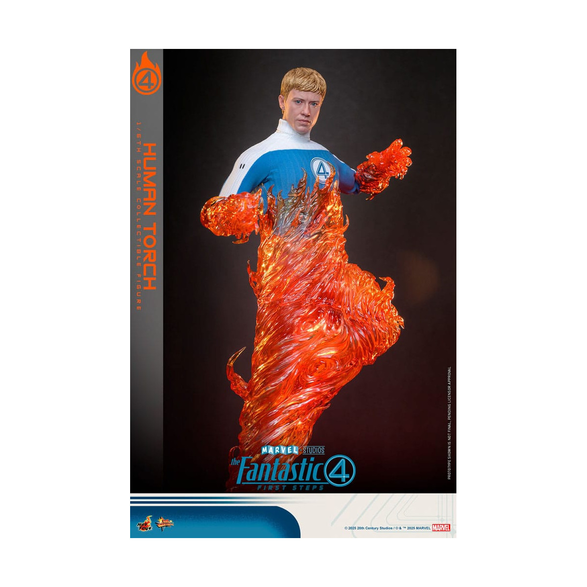 Hot Toys Marvel - Fantastic Four: First Steps - Antorcha Humana MMS 1/6 - Johnny Storm