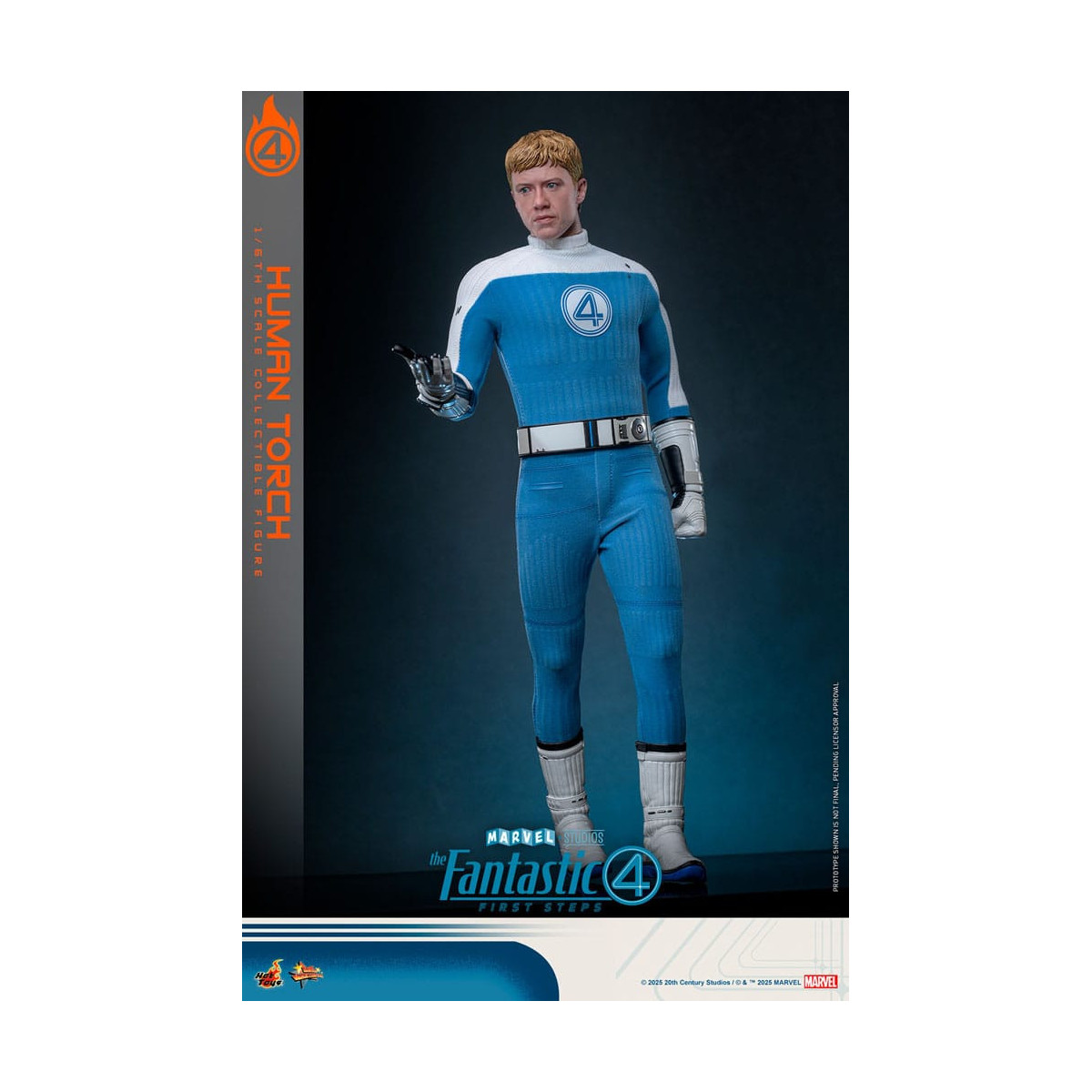 Hot Toys Marvel - Fantastic Four: First Steps - Antorcha Humana MMS 1/6 - Johnny Storm