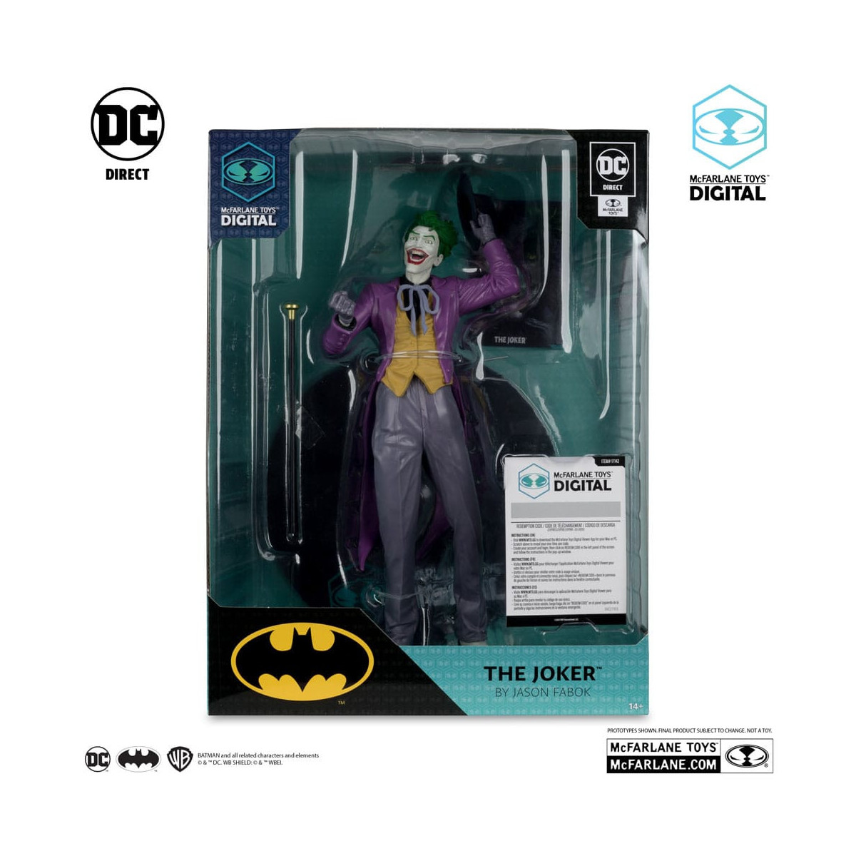Mc Farlane Juguetes Digital DC Direct - The Joker por Jason Fabok PVC 1/6