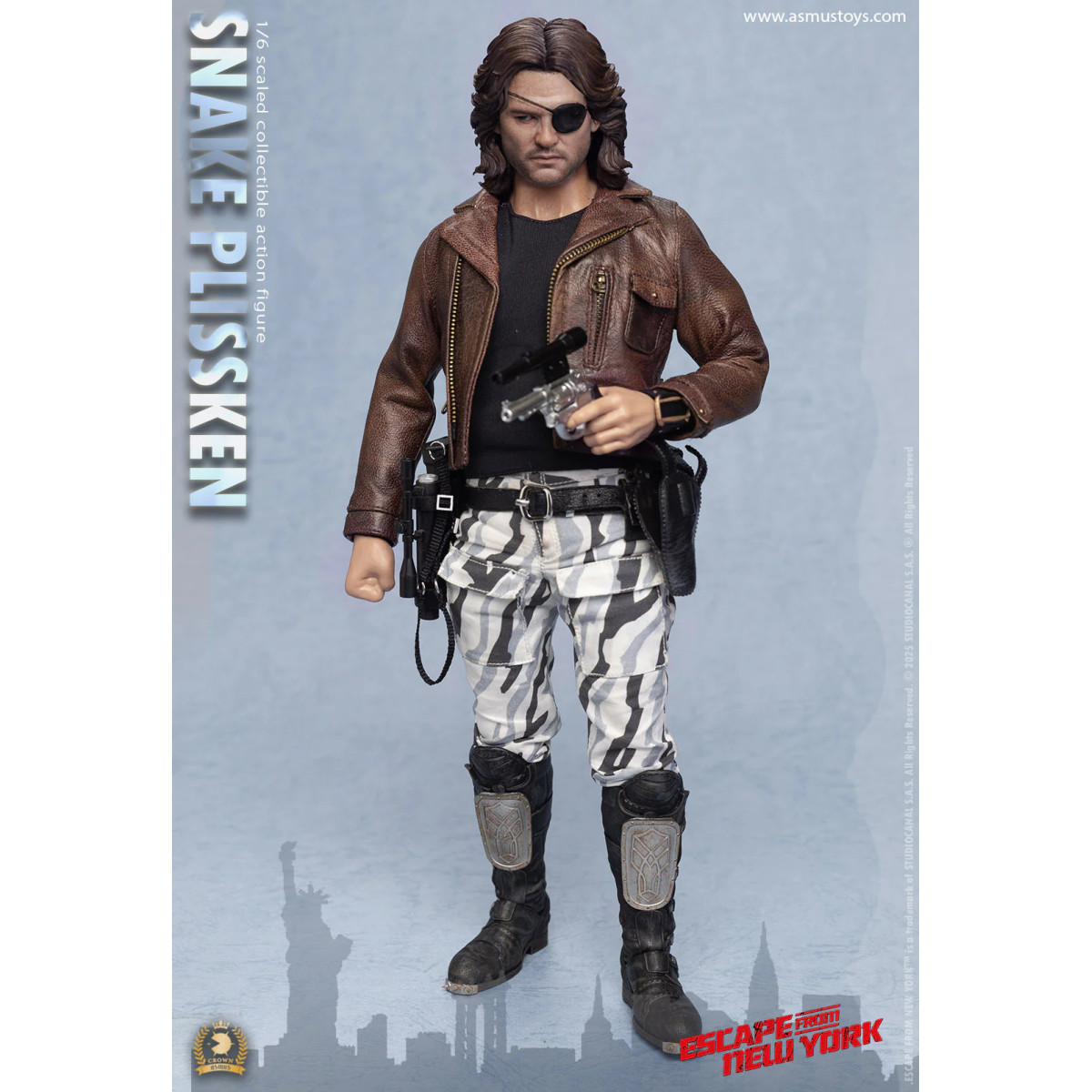 Asmus Toys - Snake Plissken Pelo Esculpido 1/6 - Escape from NY