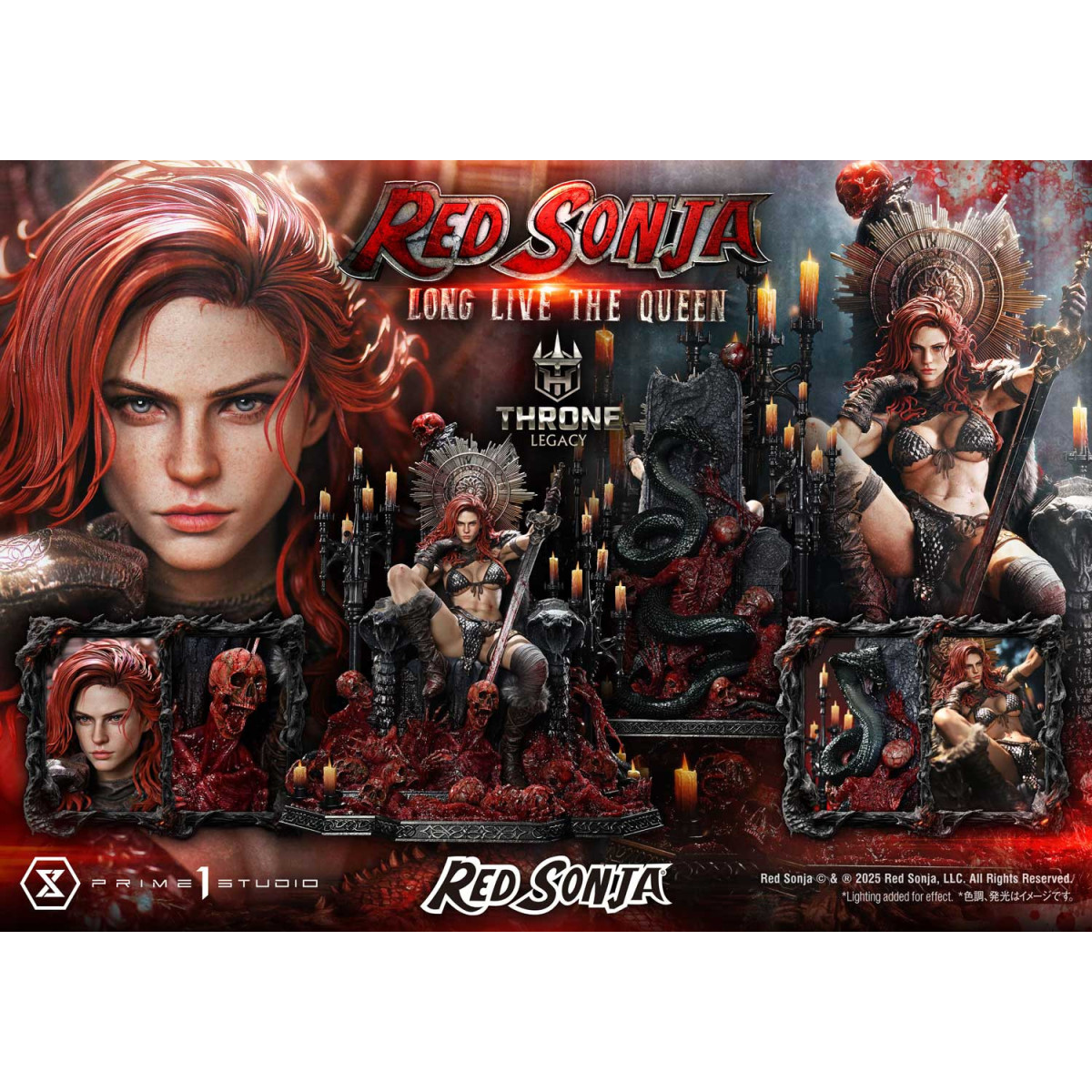 Prime 1 Throne Legacy Red Sonja Red Sonja : Long Live the Queen Bonus Version