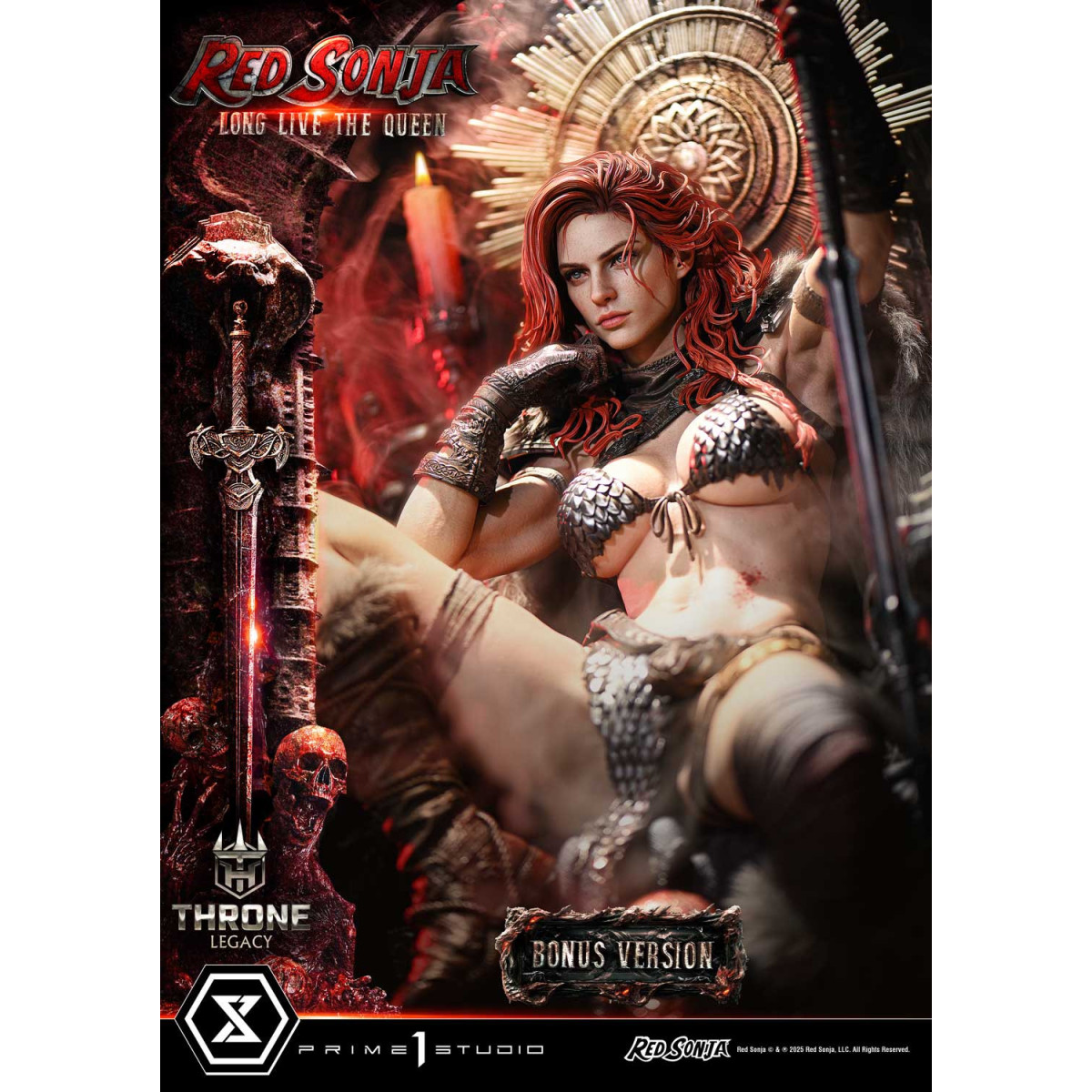 Prime 1 Throne Legacy Red Sonja Red Sonja : Long Live the Queen Bonus Version