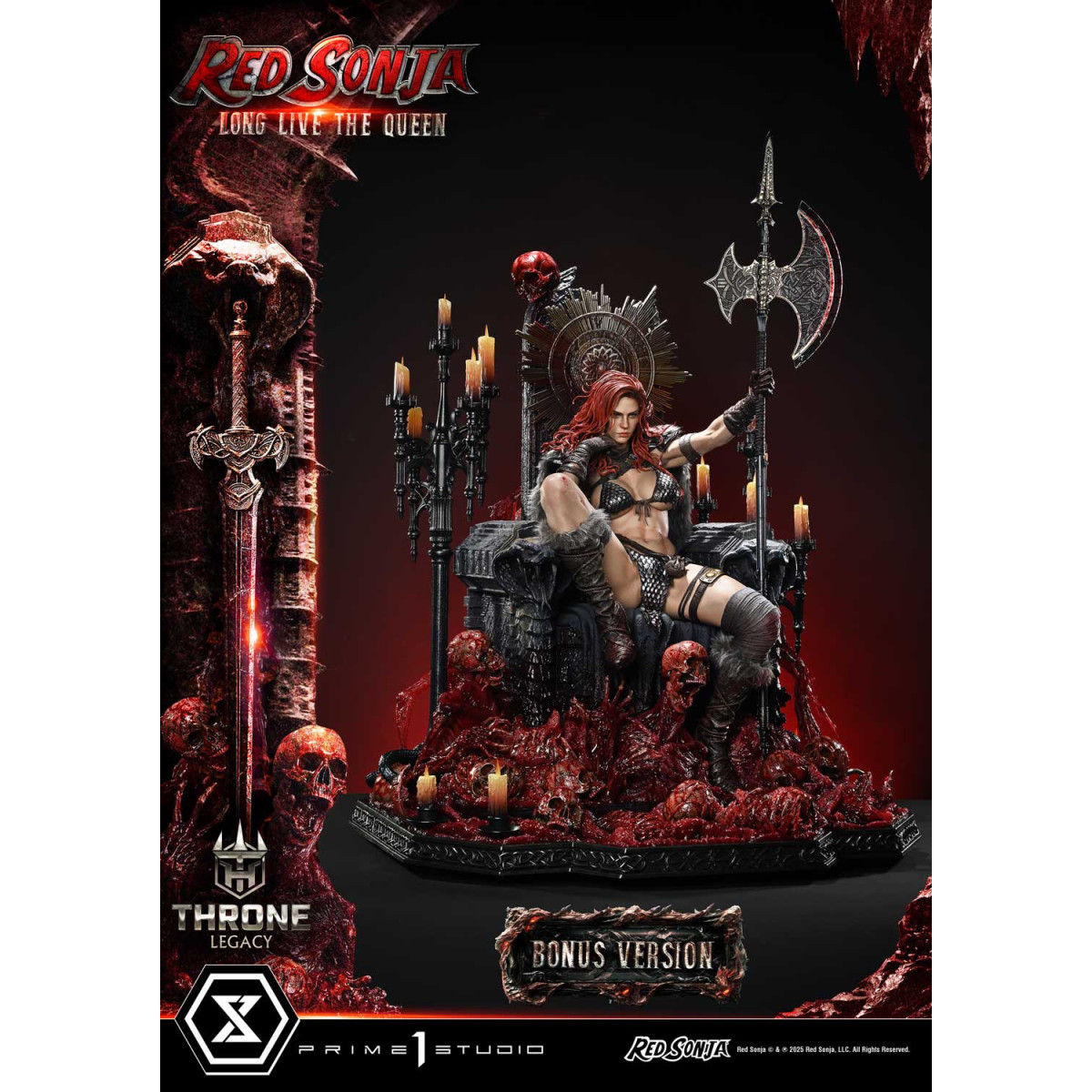 Prime 1 Throne Legacy Red Sonja Red Sonja : Long Live the Queen Bonus Version