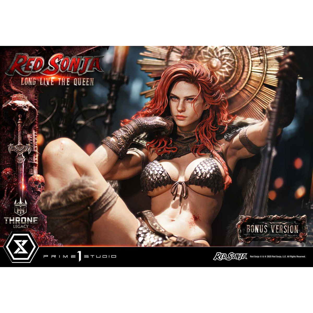 Prime 1 Throne Legacy Red Sonja Red Sonja : Long Live the Queen Bonus Version