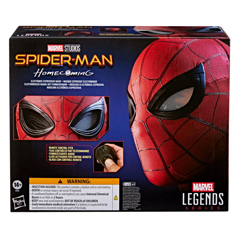 Hasbro - Máscara electrónica expresiva Spider-Man 1/1 - Marvel Legends Series