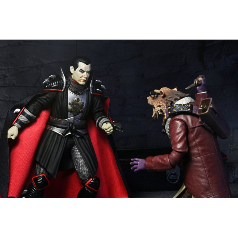 NECA - Ultimate Shredder como Drácula Colores Clásicos - Universal Monsters x TMNT