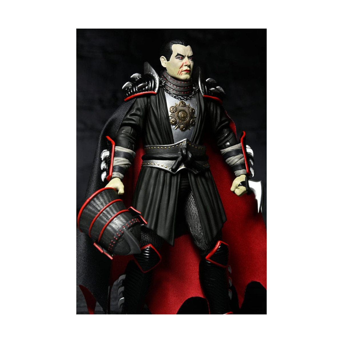 NECA - Ultimate Shredder como Drácula Colores Clásicos - Universal Monsters x TMNT