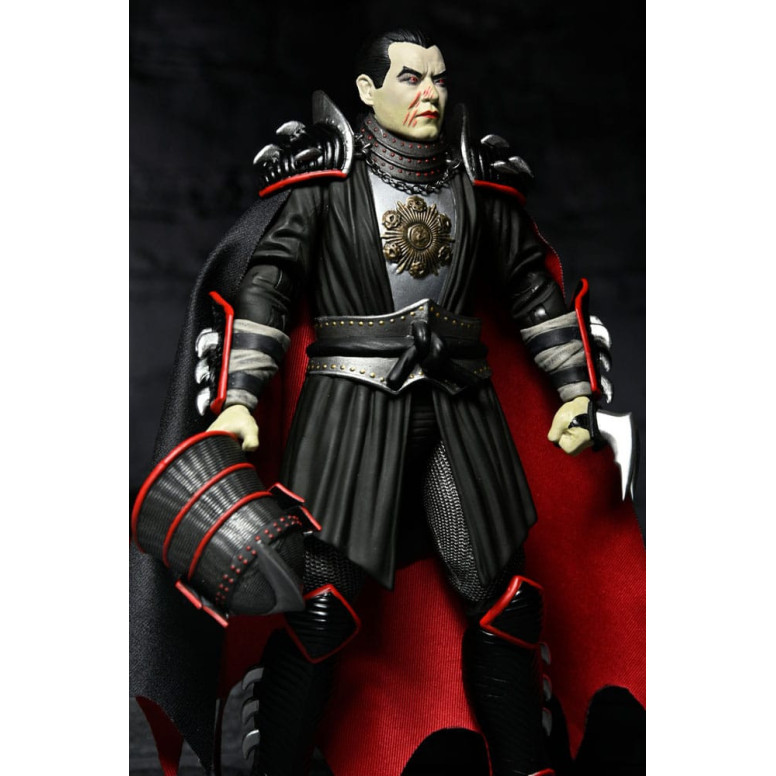 NECA - Ultimate Shredder como Drácula Colores Clásicos - Universal Monsters x TMNT