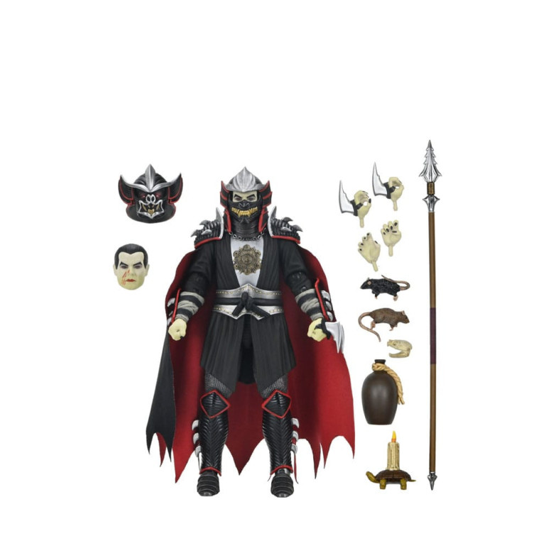 NECA - Ultimate Shredder como Drácula Colores Clásicos - Universal Monsters x TMNT