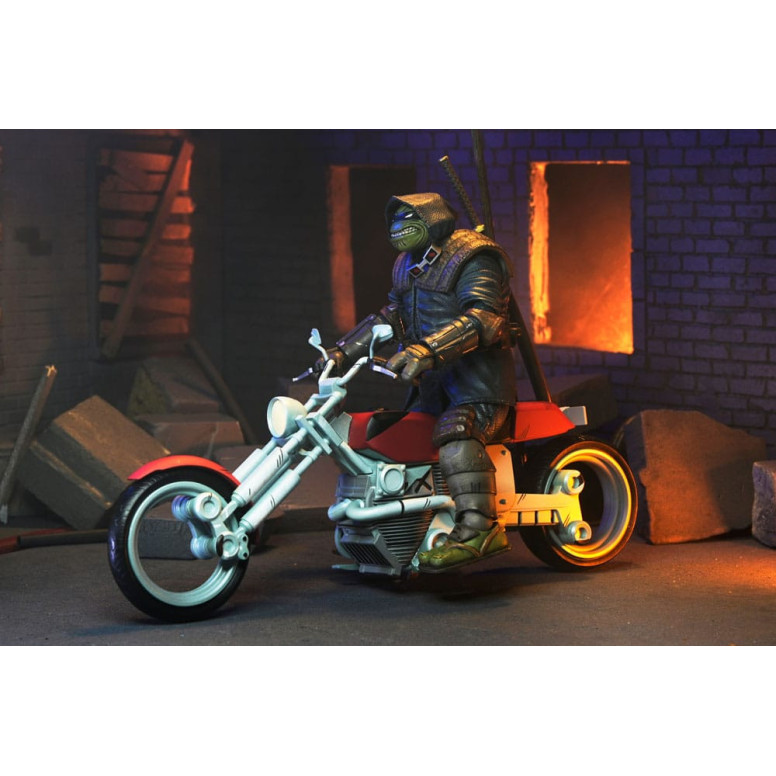 NECA - IDW Comics - Casey Marie con la moto del Último Ronin - El Último Ronin Los Años Perdidos- TMNT