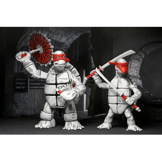 NECA - Mirage Comics - Blanco y Negro Primeras Tortugas - TMNT - Teenage Mutant Ninja Turtles