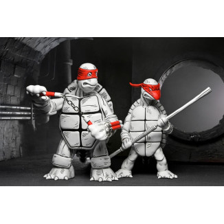 NECA - Mirage Comics - Blanco y Negro Primeras Tortugas - TMNT - Teenage Mutant Ninja Turtles