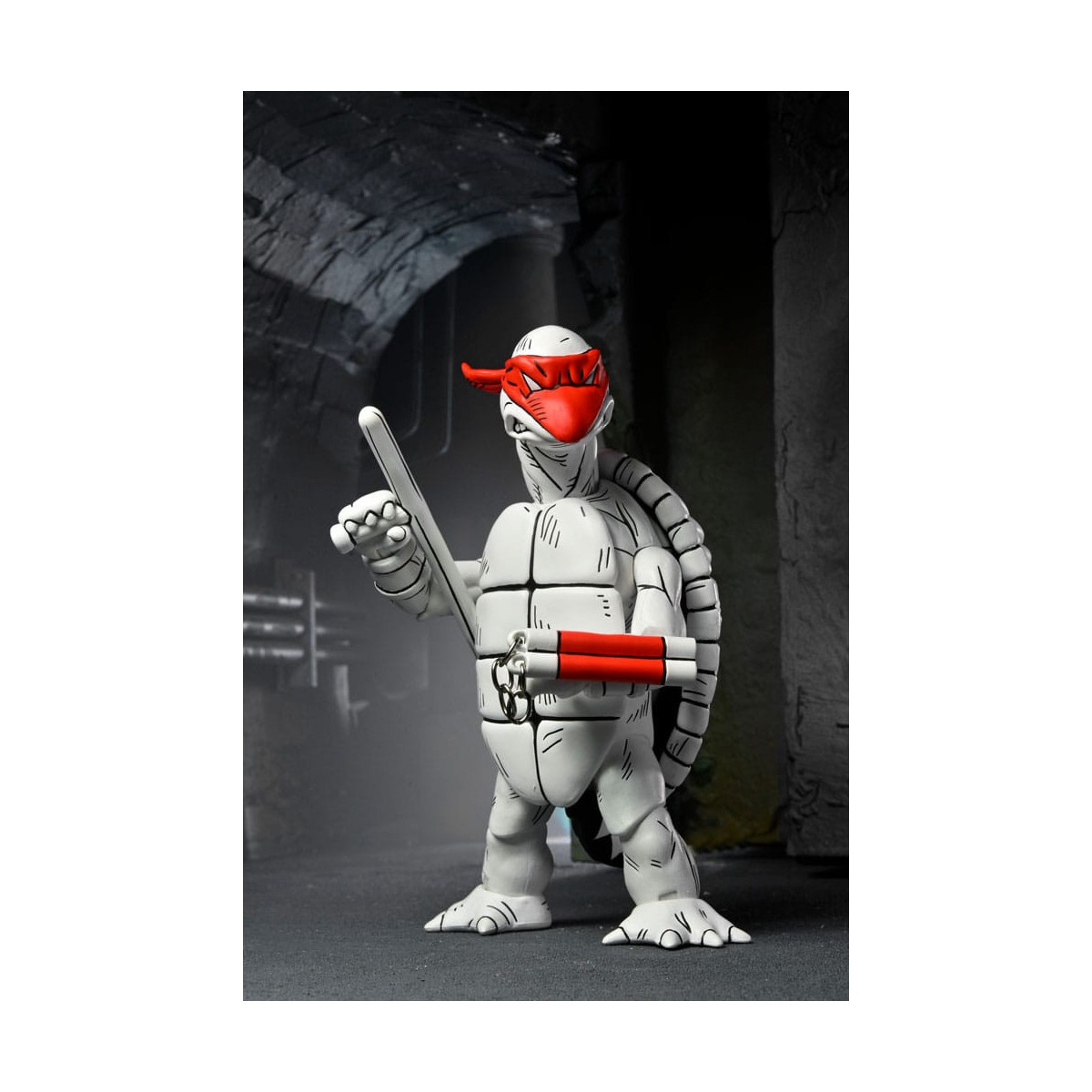 NECA - Mirage Comics - Blanco y Negro Primeras Tortugas - TMNT - Teenage Mutant Ninja Turtles