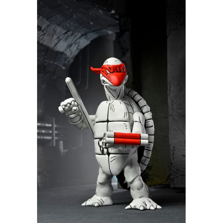 NECA - Mirage Comics - Blanco y Negro Primeras Tortugas - TMNT - Teenage Mutant Ninja Turtles