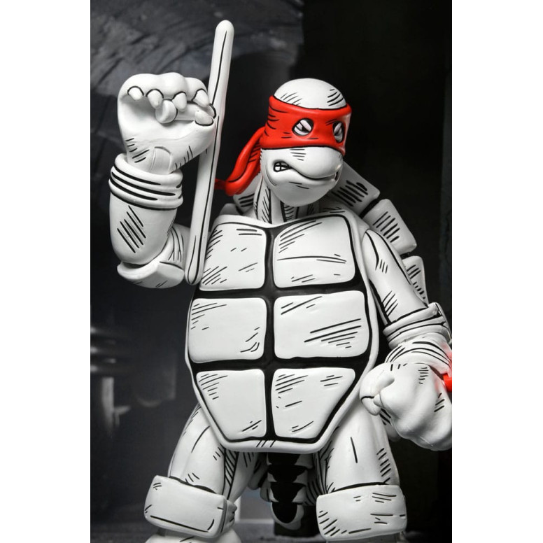 NECA - Mirage Comics - Blanco y Negro Primeras Tortugas - TMNT - Teenage Mutant Ninja Turtles