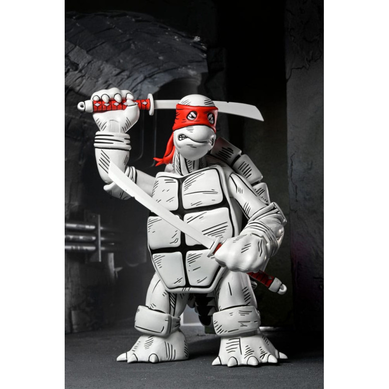 NECA - Mirage Comics - Blanco y Negro Primeras Tortugas - TMNT - Teenage Mutant Ninja Turtles