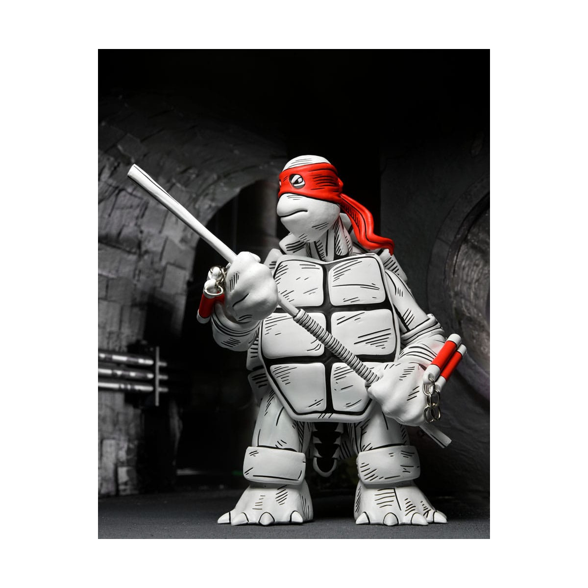 NECA - Mirage Comics - Blanco y Negro Primeras Tortugas - TMNT - Teenage Mutant Ninja Turtles