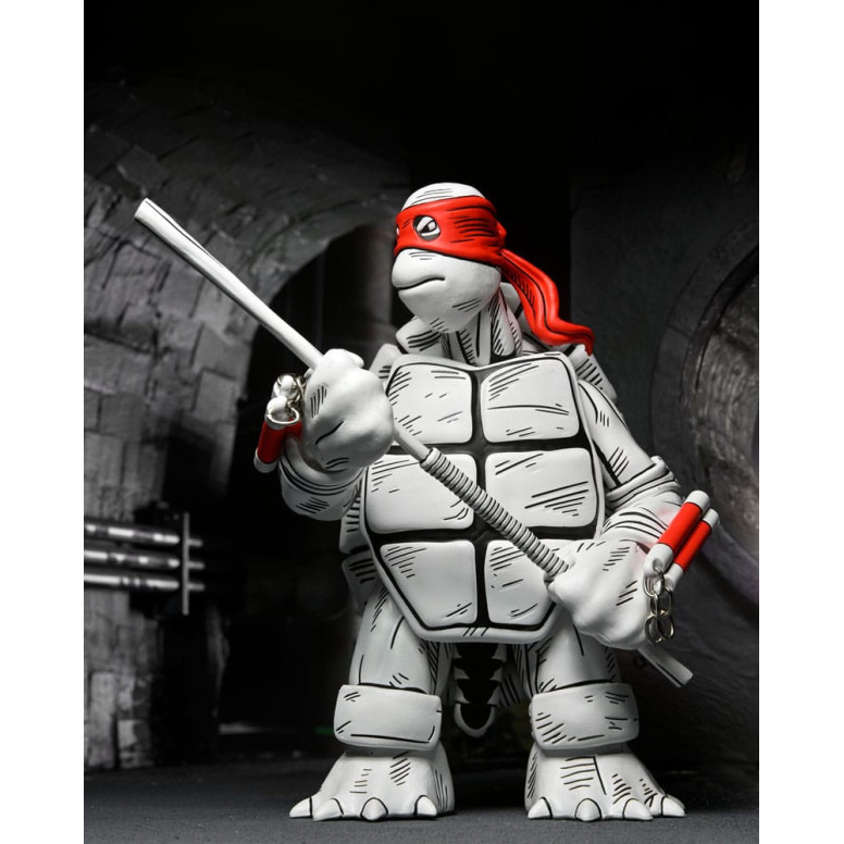 NECA - Mirage Comics - Blanco y Negro Primeras Tortugas - TMNT - Teenage Mutant Ninja Turtles