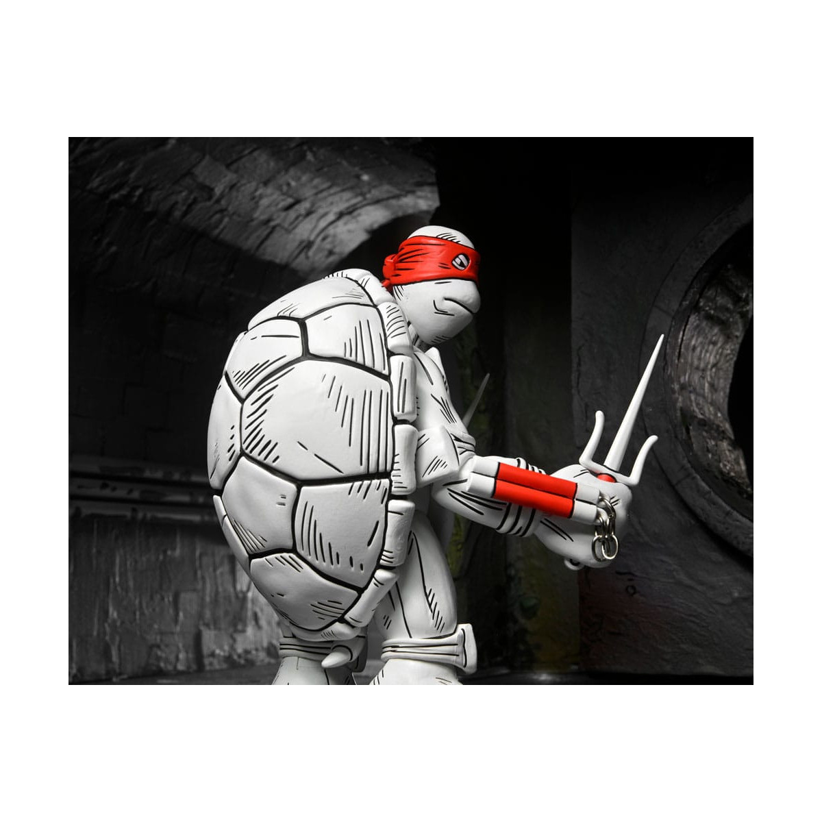 NECA - Mirage Comics - Blanco y Negro Primeras Tortugas - TMNT - Teenage Mutant Ninja Turtles