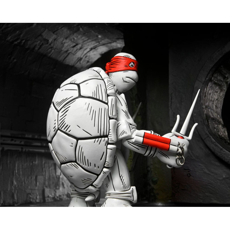 NECA - Mirage Comics - Blanco y Negro Primeras Tortugas - TMNT - Teenage Mutant Ninja Turtles