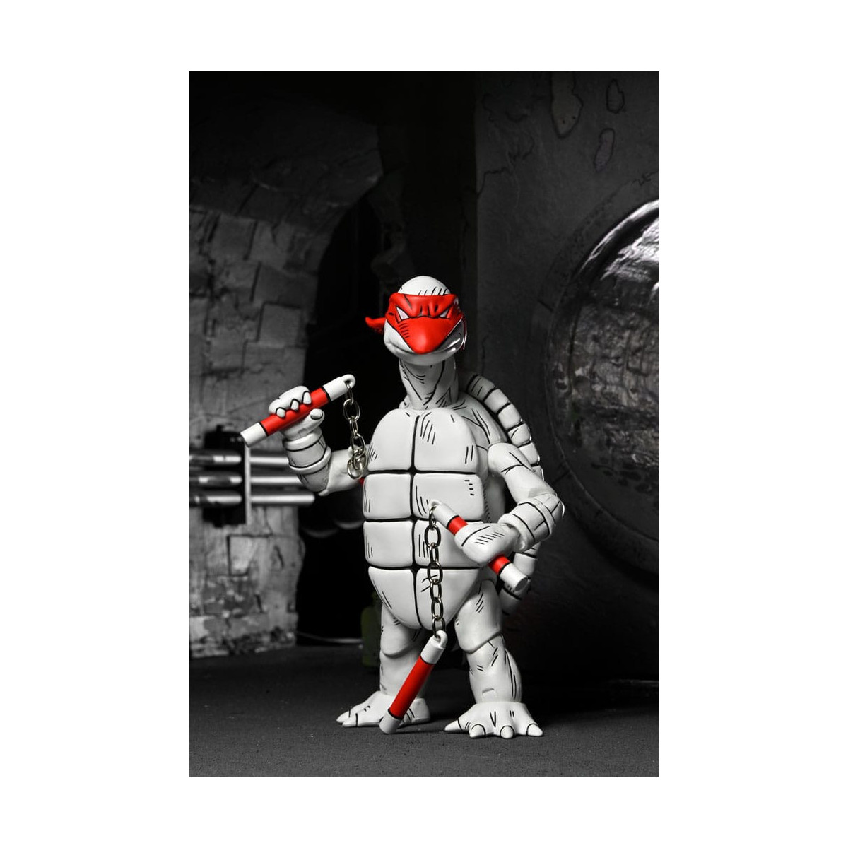 NECA - Mirage Comics - Blanco y Negro Primeras Tortugas - TMNT - Teenage Mutant Ninja Turtles