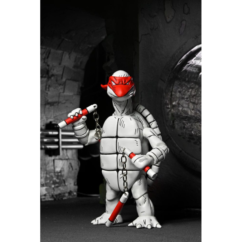 NECA - Mirage Comics - Blanco y Negro Primeras Tortugas - TMNT - Teenage Mutant Ninja Turtles