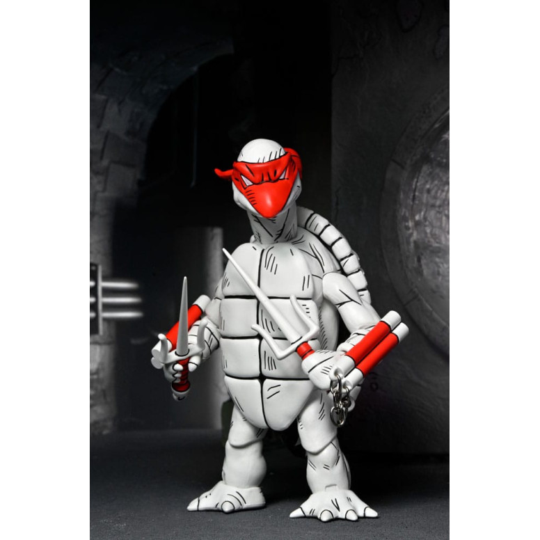 NECA - Mirage Comics - Blanco y Negro Primeras Tortugas - TMNT - Teenage Mutant Ninja Turtles