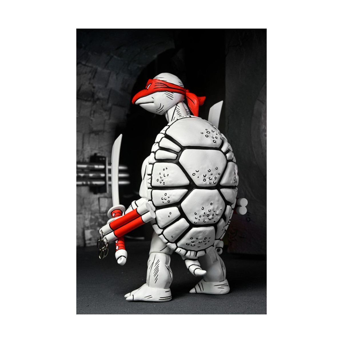 NECA - Mirage Comics - Blanco y Negro Primeras Tortugas - TMNT - Teenage Mutant Ninja Turtles