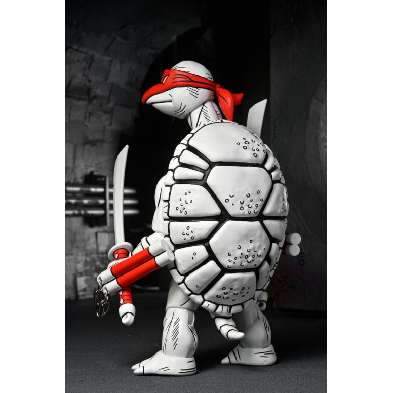 NECA - Mirage Comics - Blanco y Negro Primeras Tortugas - TMNT - Teenage Mutant Ninja Turtles